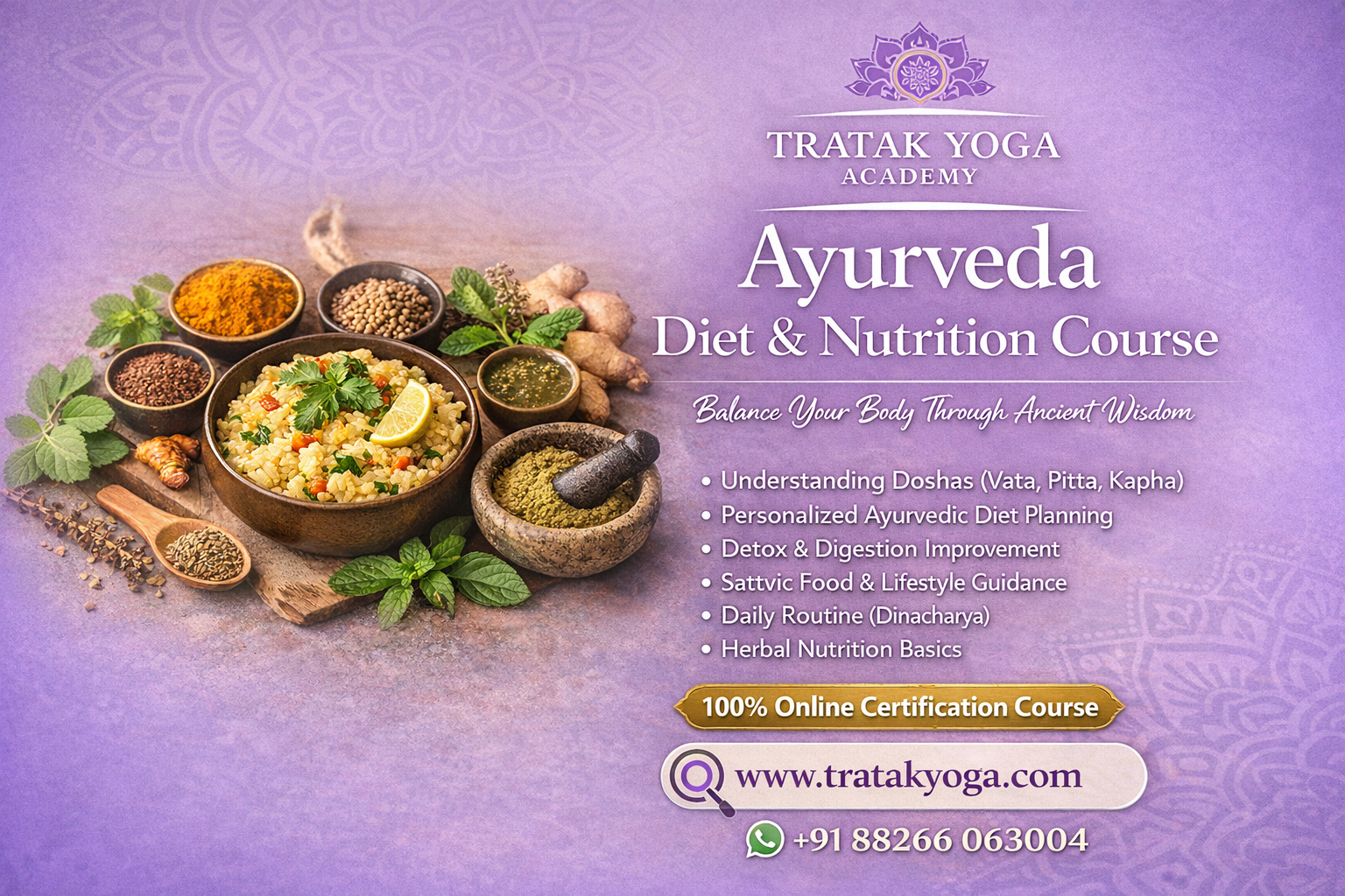 Ayurveda Diet & Nutrition Course