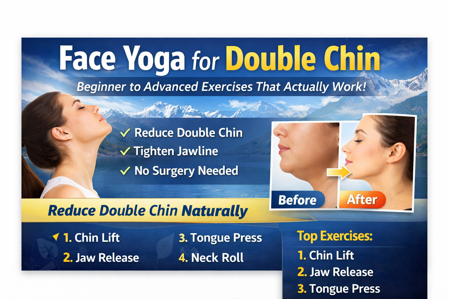 Face Yoga for Double Chin