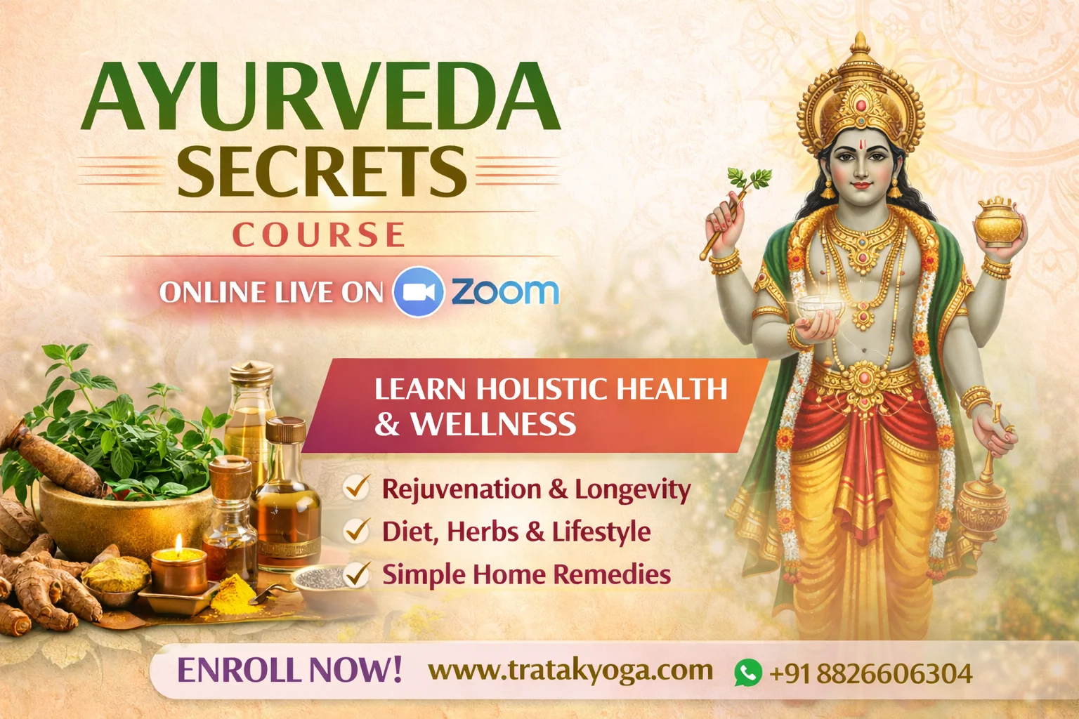 SECRETS OF AYURVEDA COURSE